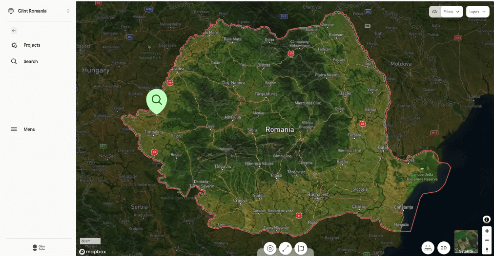 Arad County solar farm, Romania