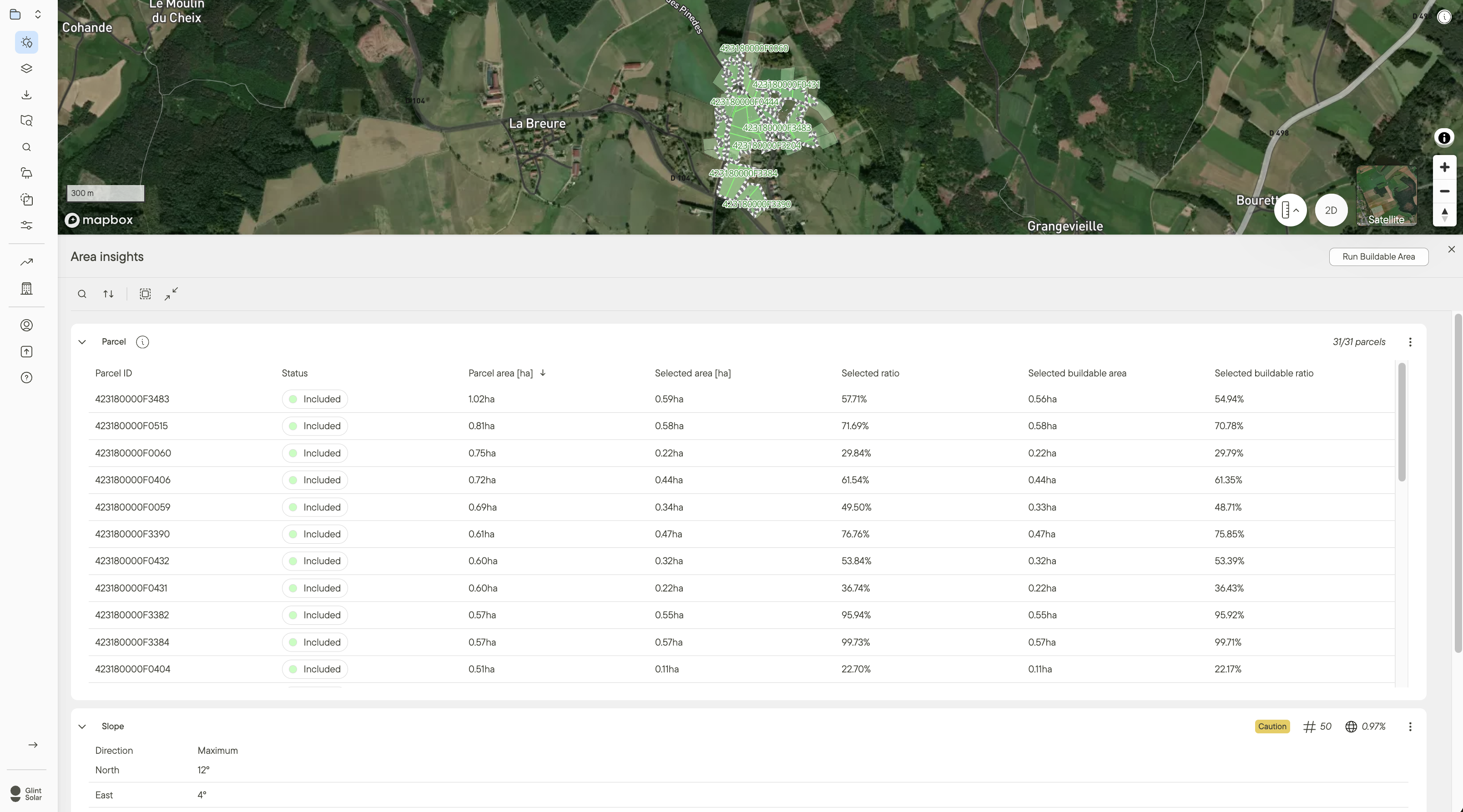 Area Insights - Glint Solar